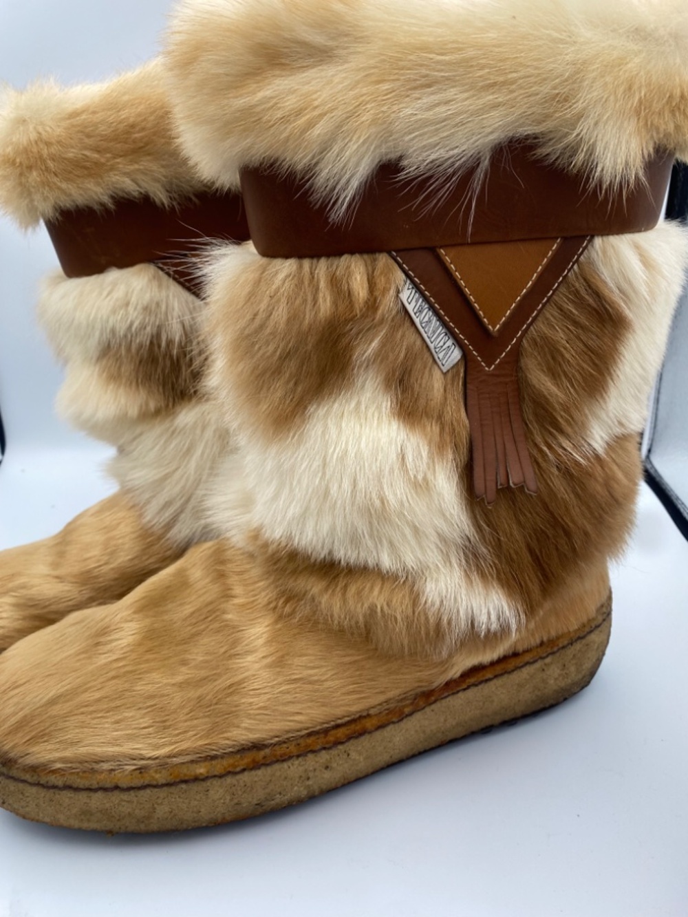 Tecnica Goat Fur Suede Snow Boots Made Italy